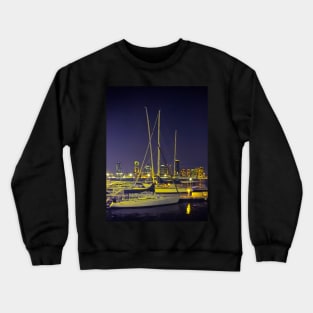 Hudson River Boats Battery Park City Manhattan NYC Crewneck Sweatshirt